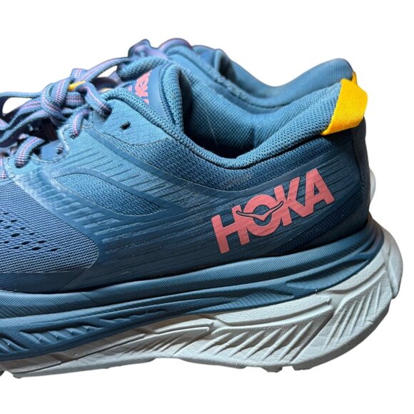 Hoka One One Stinson ATR 6 Trail Running Shoes Size 9 Blue/Yellow - Picture 7 of 12